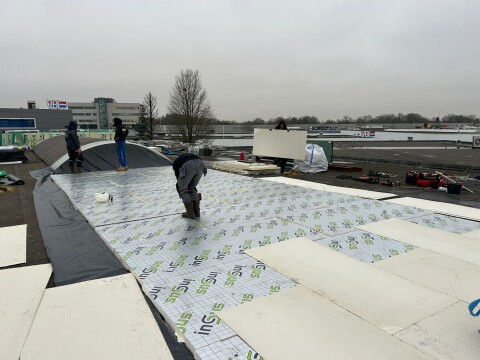 AllShield BarrierSheets protect the Barla Foods roof with solar panels against fire.