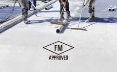 AllShield Blue - FM 4484 & FM 4482 Approved Roofcoating for Solar Roofs.