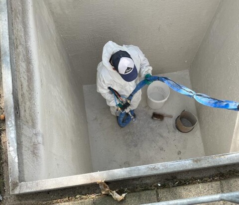 AllShield CreteShield protection against moisture and acid on concrete.