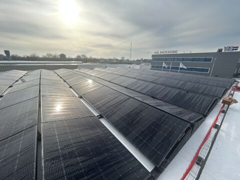 BarrierSheet installed &ndash; FM Approved PVC and PV panels at Barla Food.