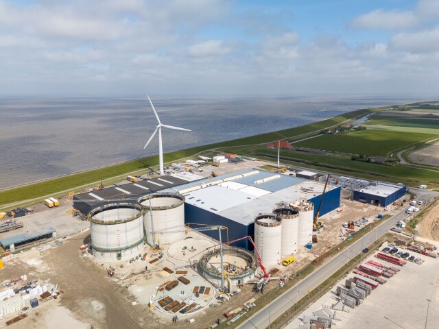 Campina Harlingen new-build roof with AllShield BarrierSheets &mdash; a lightweight, fire-safe alternative to heavy mineral wool.