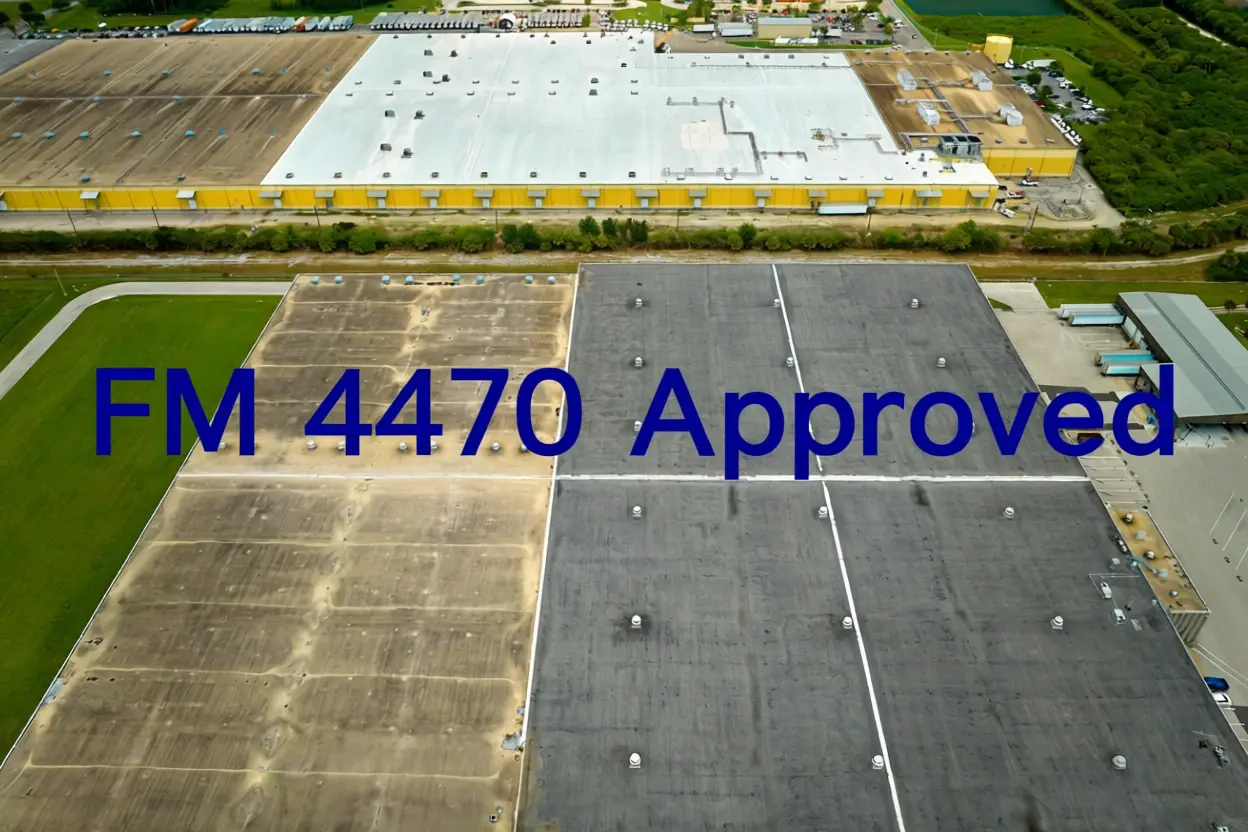 Cover board AllShield BarrierSheet is FM 4470 Approved