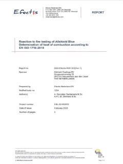 Efectis test A1 AllShield Blue Coating