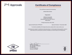 FM 4470 and 4478 Approved Certificate of Compliance AllShield BarrierSheet