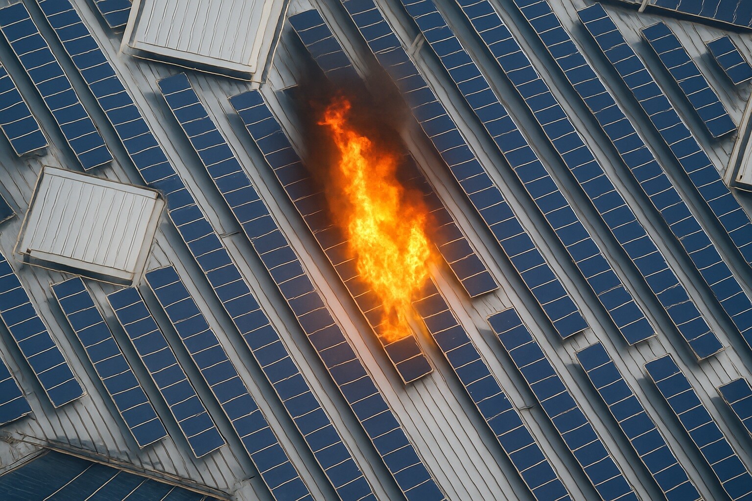 Overview of Solarpanel fires in 2025 q1