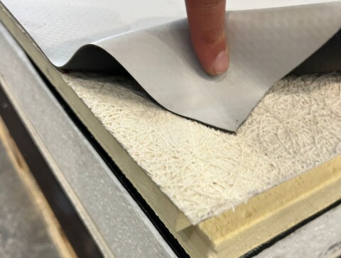 Real deal all layers with relevant thickness roof   EPS   Bitumen   added isolation PIR   barriersheet   PVC vs gypsum