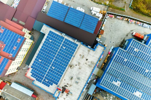 What type of solarpanels are fire safe to place on an industial roof in the end the roof is most important.